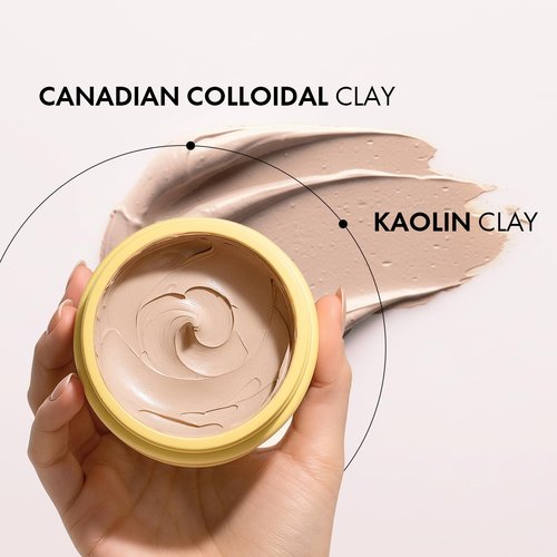 Roseblem Warming Clay Facial Mask for Deep Pore Cleansing – Self-Heating Mud Mask for Face, Purifying & Pore-Refining Treatment, Helps Remove Blackheads, Improves Skin Texture, Spa-Like Care, 4.94Oz
