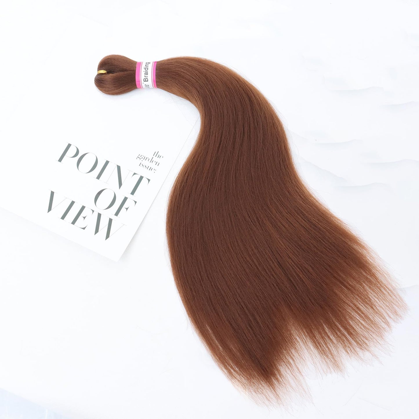 Dorsanee Brown Braiding Hair Pre Stretched 20 Inch 8 Packs Braiding Hair Extensions for Crochet Box Braids Twists Locs Hair Soft Yaki Texture Hot Water Setting (20inch,#30)