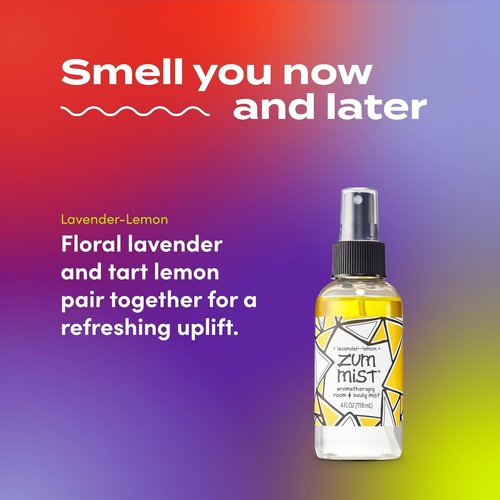 Indigo Wild Zum Mist Room & Body Spray - Lavender-Lemon Aromatherapy Essential Oil - 4 Fl Oz