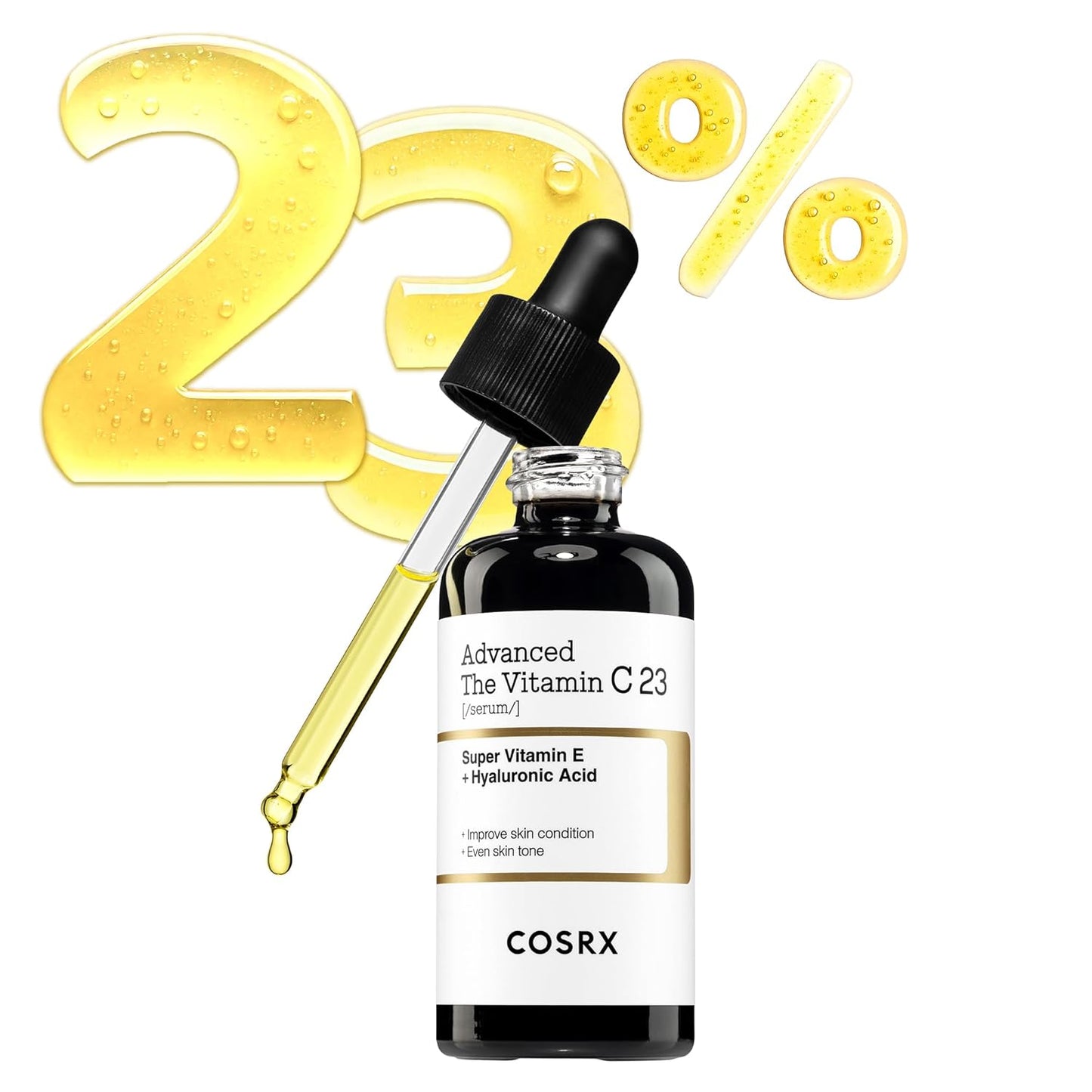 COSRX Advanced Pure Vitamin C 23% Serum - Brightening & Anti-Aging with Vitamin E & Glutathione | 0.7oz