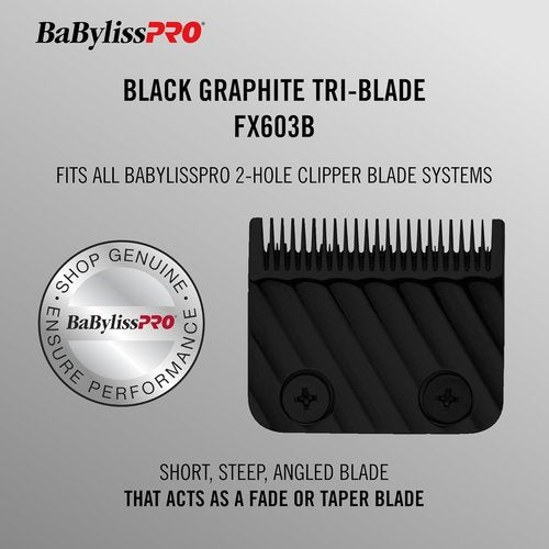BaBylissPRO Tri-Blades Replacement Clipper Blades - Compatible with FX870, FX825, FX673 & More