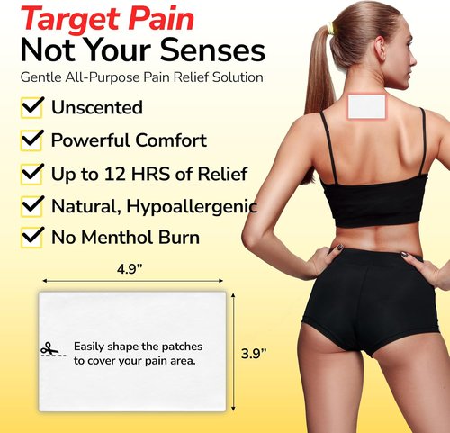 Arnipatch Natural Arnica Pain Relief Hydrogel Patches - Long-Lasting Relief for Muscle Soreness & Inflammation (10 Count)