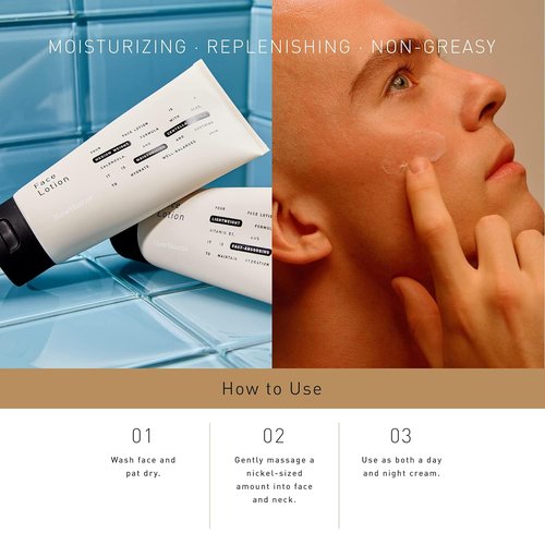 Hawthorne Men's Face Lotion - Medium Weight Aloe & Tiger Grass Moisturizer for Normal to Dry Skin | 4 FL OZ