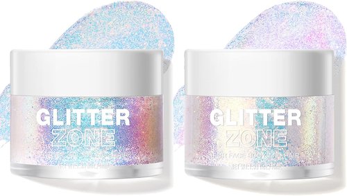 LANGMANNI Holographic Body Glitter Gel - Color Changing Glitter for Body, Face & Hair | Vegan & Cruelty-Free, 1.35 oz