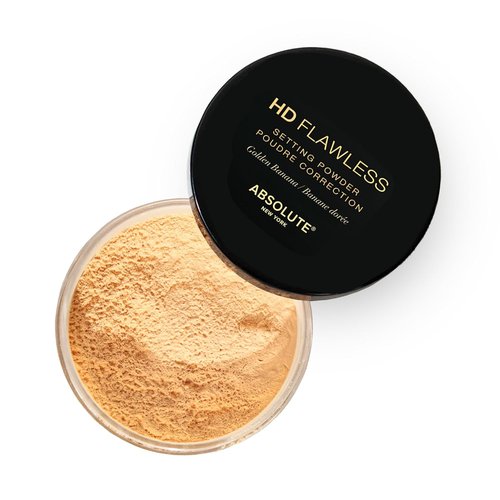 Absolute New York HD Flawless Setting Powder - Golden Banana, 0.53 oz | Long-Lasting Matte Finish