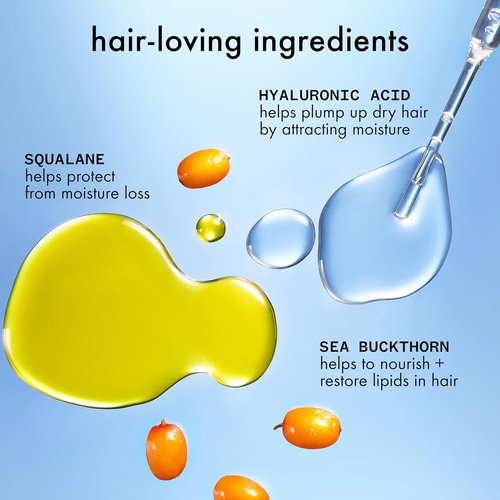 Amika Hydro Rush Intense Moisture Conditioner - Hydrating Formula with Hyaluronic Acid