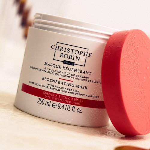 Christophe Robin Regenerating Mask - Prickly Pear Seed Oil for Dry & Damaged Hair | 8.4 fl. oz
