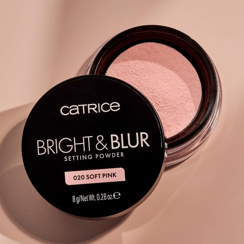 Catrice Bright & Blur Loose Setting Powder - Fragrance-Free, Lightweight, Instant-Blurring Finish | Vegan (020 | Soft Pink)