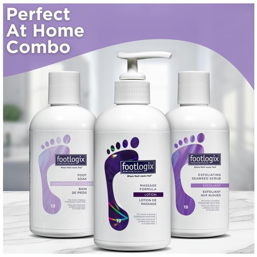 FOOTLOGIX Exfoliating Seaweed Scrub - Deep Cleansing Formula | 8.45 oz for Soft, Smooth Skin