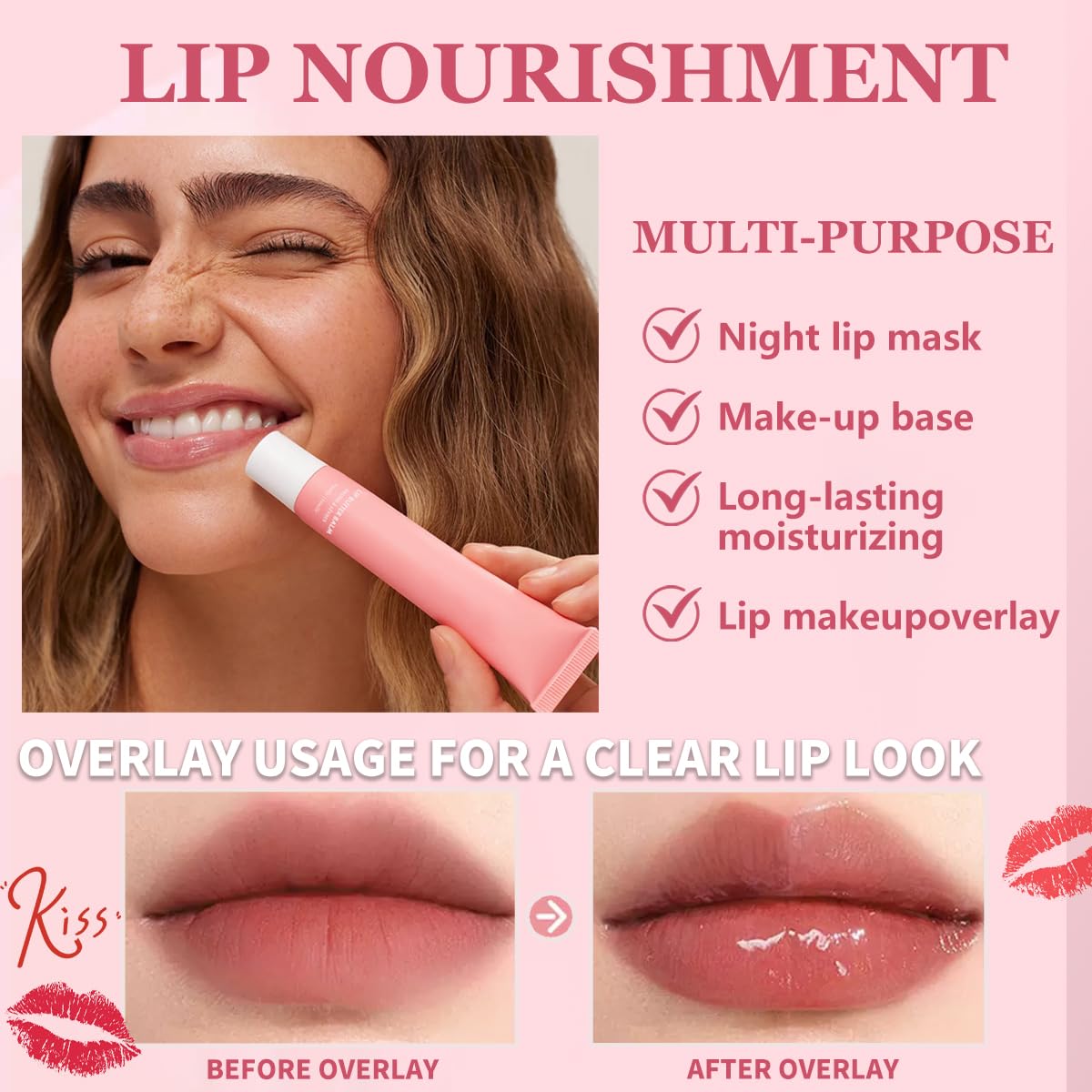 Skiennix Butter Lip Balm - Nourishing Lip Tint & Gloss | Hydrating Natural Ingredients, 4 Flavors (0.5oz)