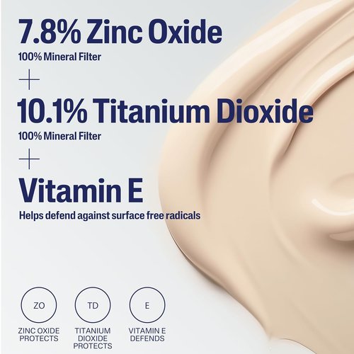 CETAPHIL Tinted Sunscreen Lotion for Face - SPF 40, 100% Mineral Protection, 1.7 fl oz, Sensitive Skin