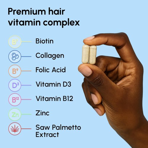 MAREE Hair Growth Vitamins - Biotin & Collagen Complex for Thicker, Faster Hair Growth - 120 Pills