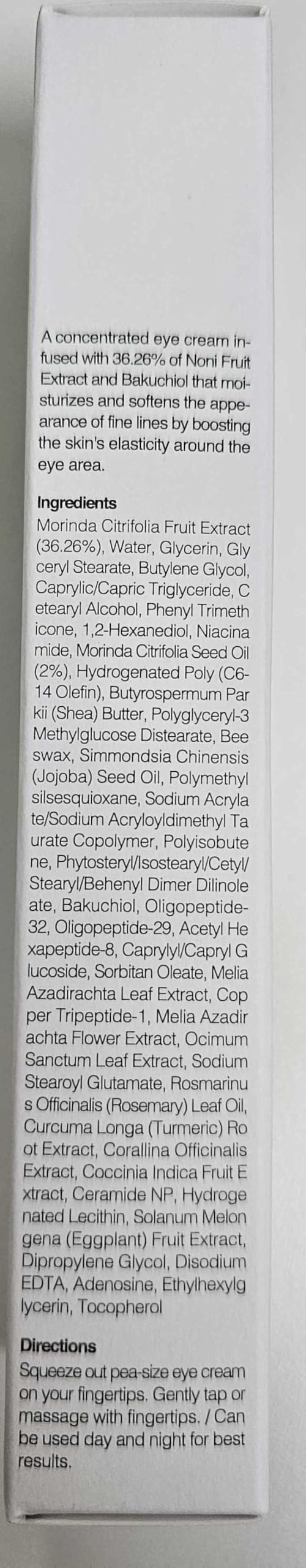 celimax Real Noni Eye Cream | with Noni Extract & Bakuchiol (Retinol), Anti Aging, For Wrinkle, Crows Feet & Under Eye, Dark Circles, Brightening, Hydrating, Sensitive For Skin, 20ml