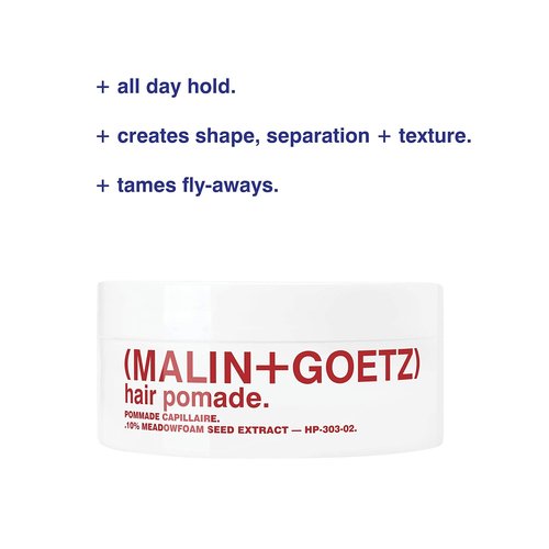 MALIN+GOETZ Hair Pomade - Firm Hold Styling for Volume & Texture | Beeswax & Cannabis Oils | Vegetarian & Cruelty-Free (2 oz)