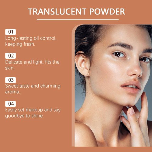 Allura Beauty Blurring Powder, Allura Beauty Blurring Powder, Blurring Setting Powder, Beauty Pink Setting Pink Powder Loose Setting for All Skin Tones (Pink-2Pcs)