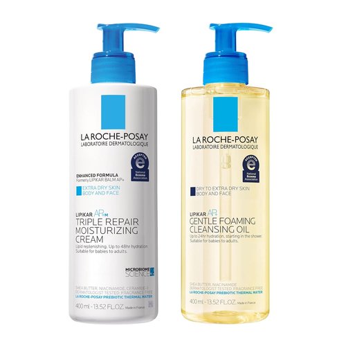 La Roche-Posay Lipikar AP+MAX Body Cream - Triple Repair Moisturizer for Dry Skin with Shea Butter & Niacinamide | Gentle Face & Body Lotion