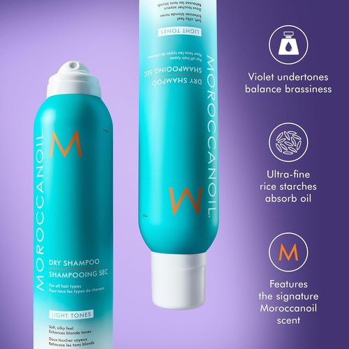 Moroccanoil Dry Shampoo for Light Tones - Refreshing Formula for Lighter Hair Shades