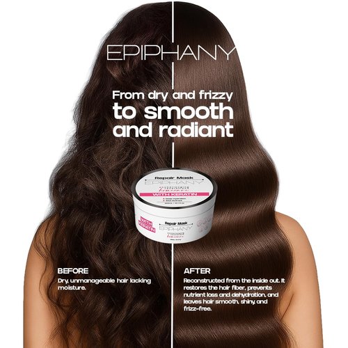 Epiphany Intensive Repair Hair Mask - Deep Conditioning Treatment for Damaged Hair | Frizz Control & Elasticity Restoration
