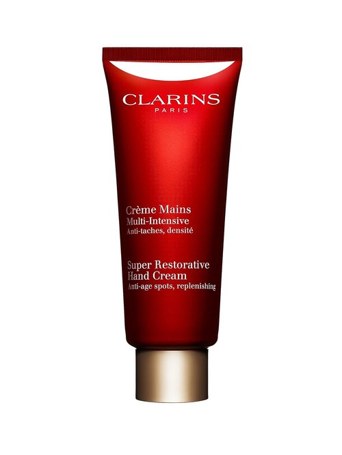 Clarins Super Restorative Hand Cream - Anti-Aging Formula | Targets Dark Spots & Wrinkles | Nourishing Shea & Mango Butters