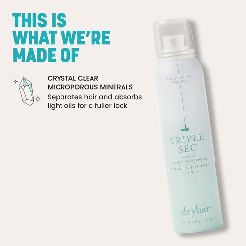 Drybar Triple Sec 3-in-1 Finishing Spray - Adds Texture, Amplifies Volume & Refreshes Hair for All Types