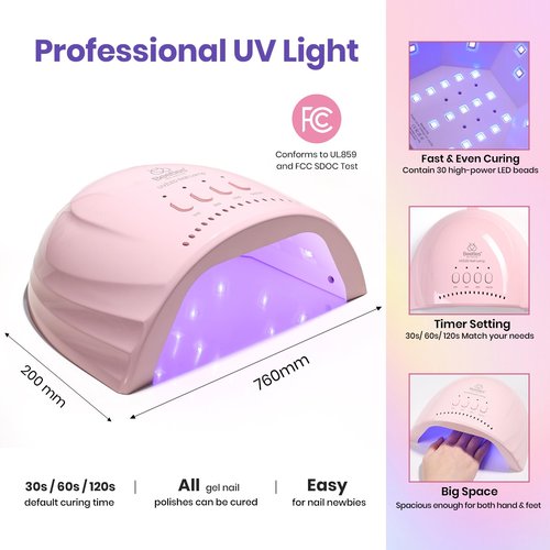 Beetles 96 Pcs Cat Eye Gel Nail Polish Set -20 Color Gel Nail Kit with U V Light and 9 Pcs Magnet Set Illusion Glow Nails Art Tools Manicure Kit Diverse Cateye Effect DIY Gifts for Women Teen Girls