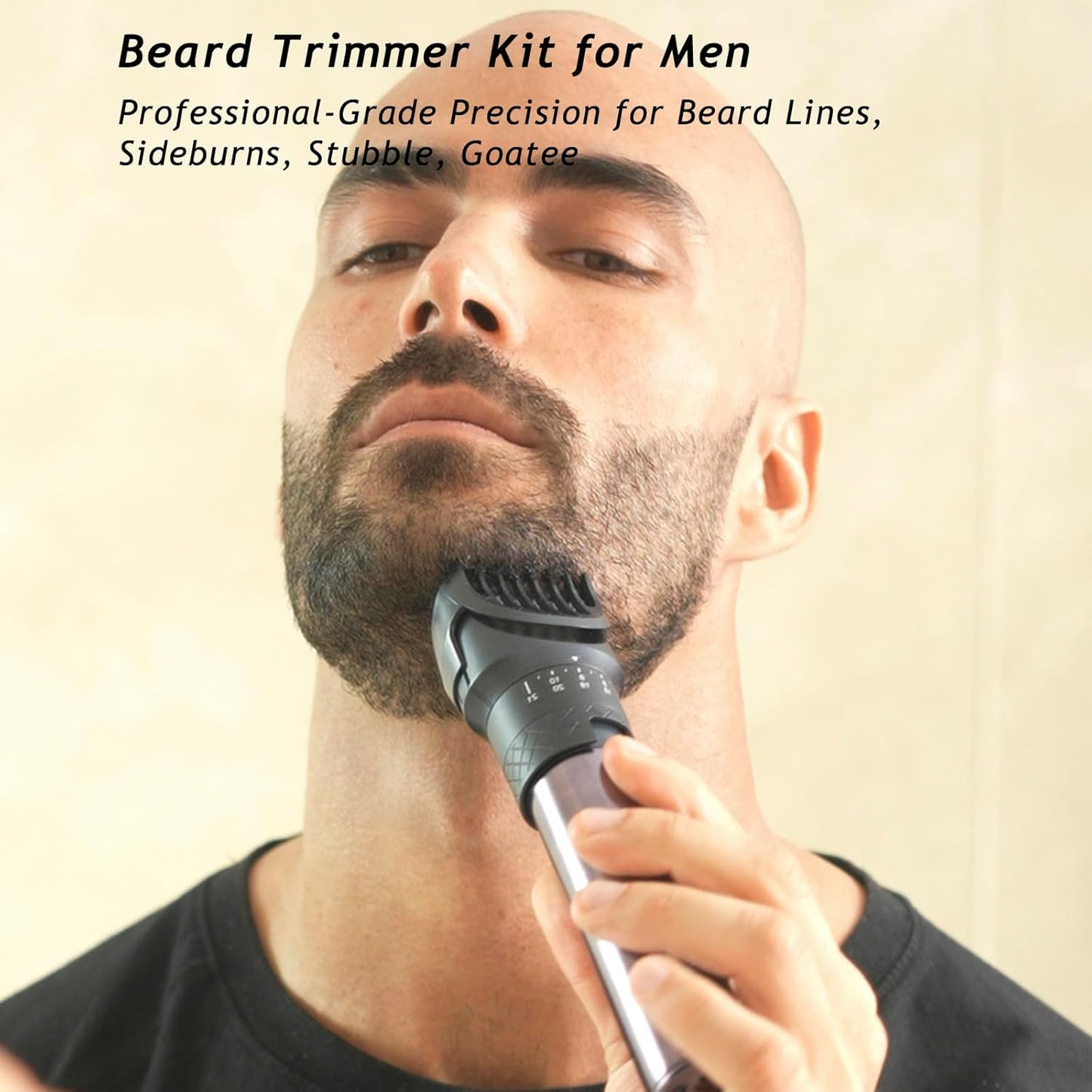 Skiennix Beard Trimmer Set - 3-in-1 Professional Clippers with Foil Shaver & Nose Trimmer | IPX7 Waterproof, USB-C Rechargeable