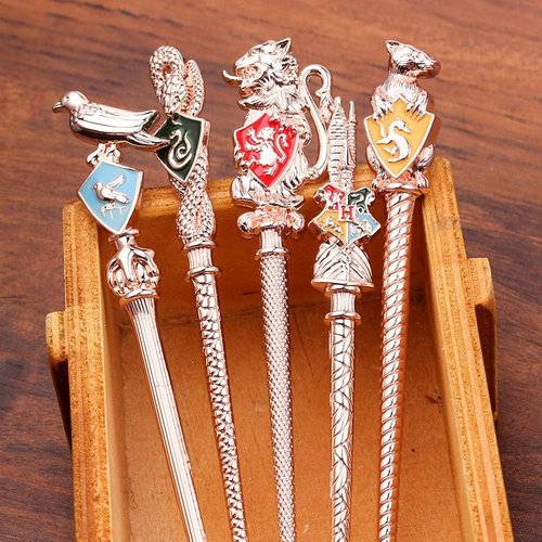 【2 Color Options】 Harry Gifts Potter Metal Makeup Brushes Set Gifts Wi-zard Wand Makeup Brushes Set for Women Magic Eye Shadow Eyeliner Blending Lip Brush - Brushes Holder Pot Not Included