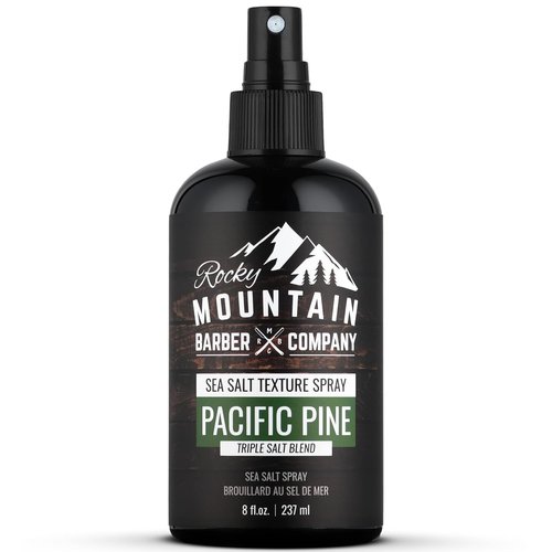 Rocky Mountain Barber Company Sea Salt Spray for Men - Volume, Texture & Light Hold - 8 oz