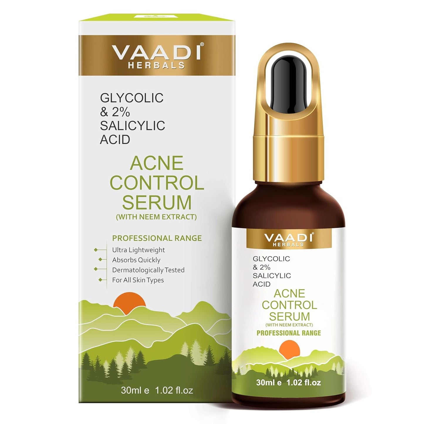 Skiennix Anti Acne Face Serum - Glycolic & 2% Salicylic Acid, 30ml for Clear Skin