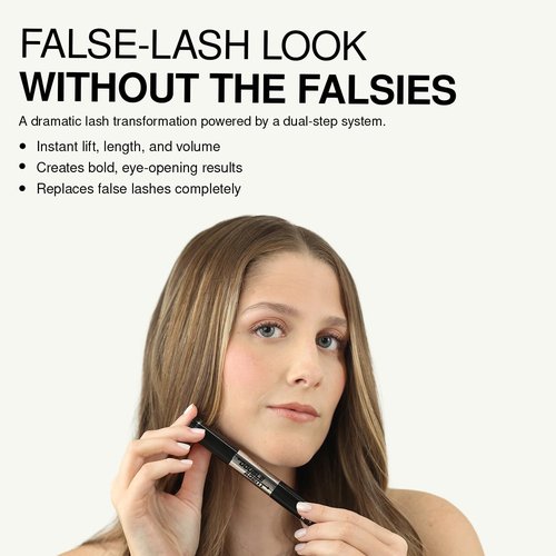 Palladio Double Agent Lash Extender Mascara - Boost Length & Volume for Bold Lashes | Jet Black