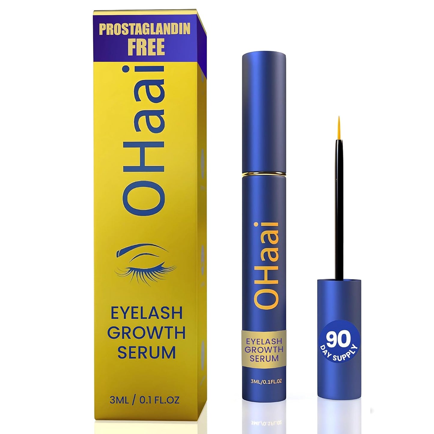 Skiennix Eyelash Growth Serum - Prostaglandin-Free Formula for Thicker, Longer Lashes | Vegan & Cruelty-Free, 3ml