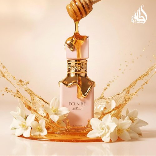 Lattafa Eclaire Eau de Parfum - Long-Lasting Vanilla & Caramel Fragrance for Women | 3.40 Oz / 100 ml