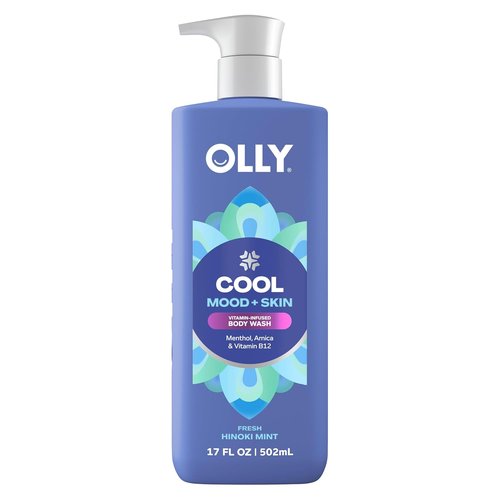 OLLY Body Wash - Cool Mood Formula with Arnica & Vitamin B12 for Hydrated Skin | 17 Fl Oz