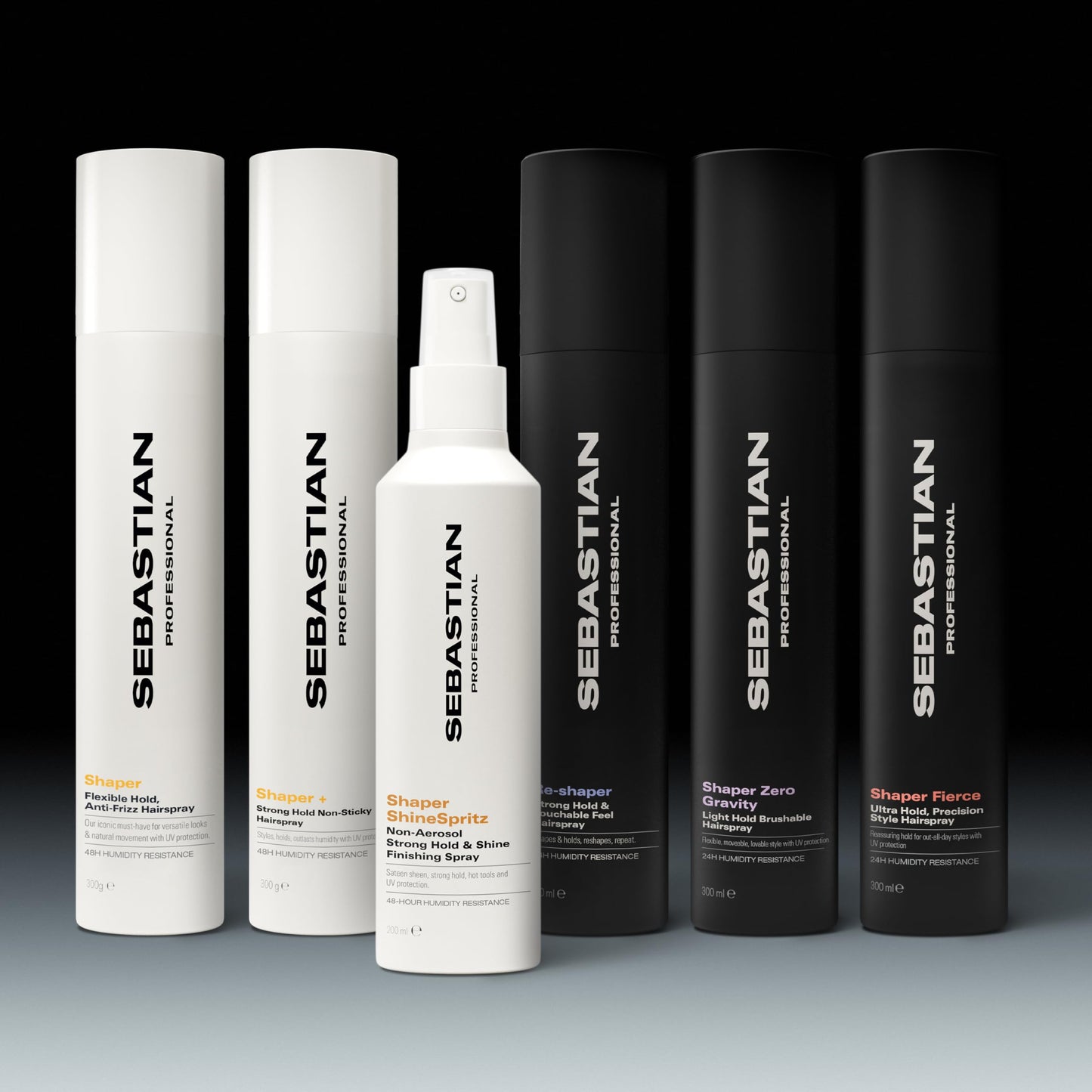 Sebastian Professional Shaper Plus Hairspray, 50% VOC | Humidity Resistant, Extra Hold | 10.6 oz | Packaging May Vary