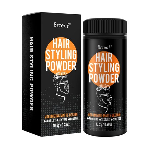 Brzeaf Hair Styling Powder - Medium to Strong Hold for Texture & Volume | Natural Look for All Hair Types