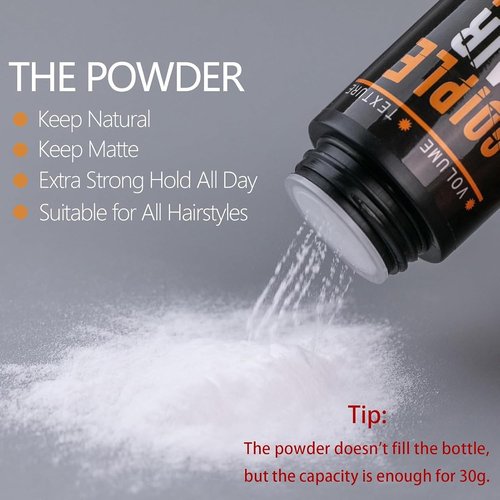 Goiple Hair Styling Powder - 3PCS Volumizing & Texturizing Powder for Men | Natural Look, Flexible Hold, 1.05oz