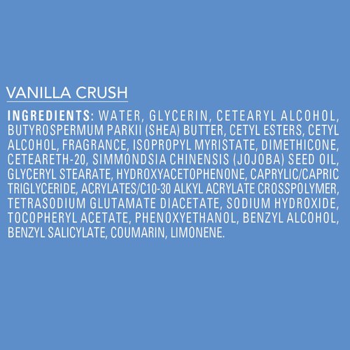 Jergens Shea Fusion Vanilla Crush Body Lotion, Moisturizer with Shea Butter & Vitamin E, 14 Fl Oz