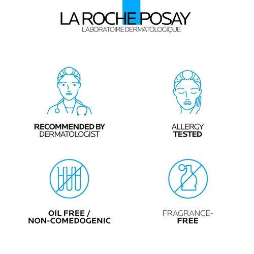 La Roche-Posay Effaclar Dual Acne Face Wash With 4% Benzoyl Peroxide & LHA Exfoliant, Acne Treatment Help Clear & Prevent Blemishes, Paraben Free & Oil Free Wash, 6.76 Fl Oz