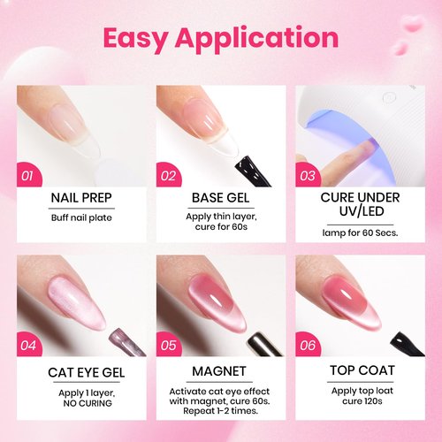 Beetles Pink Gel Polish Set - Love's Prism 25 Color Pink Gel Polish Set with Nail Tools, White Red Glitter Pearl Spring Nail Gel, Salon DIY Soak Off UV Nail Lamp Easter Gifts for Women