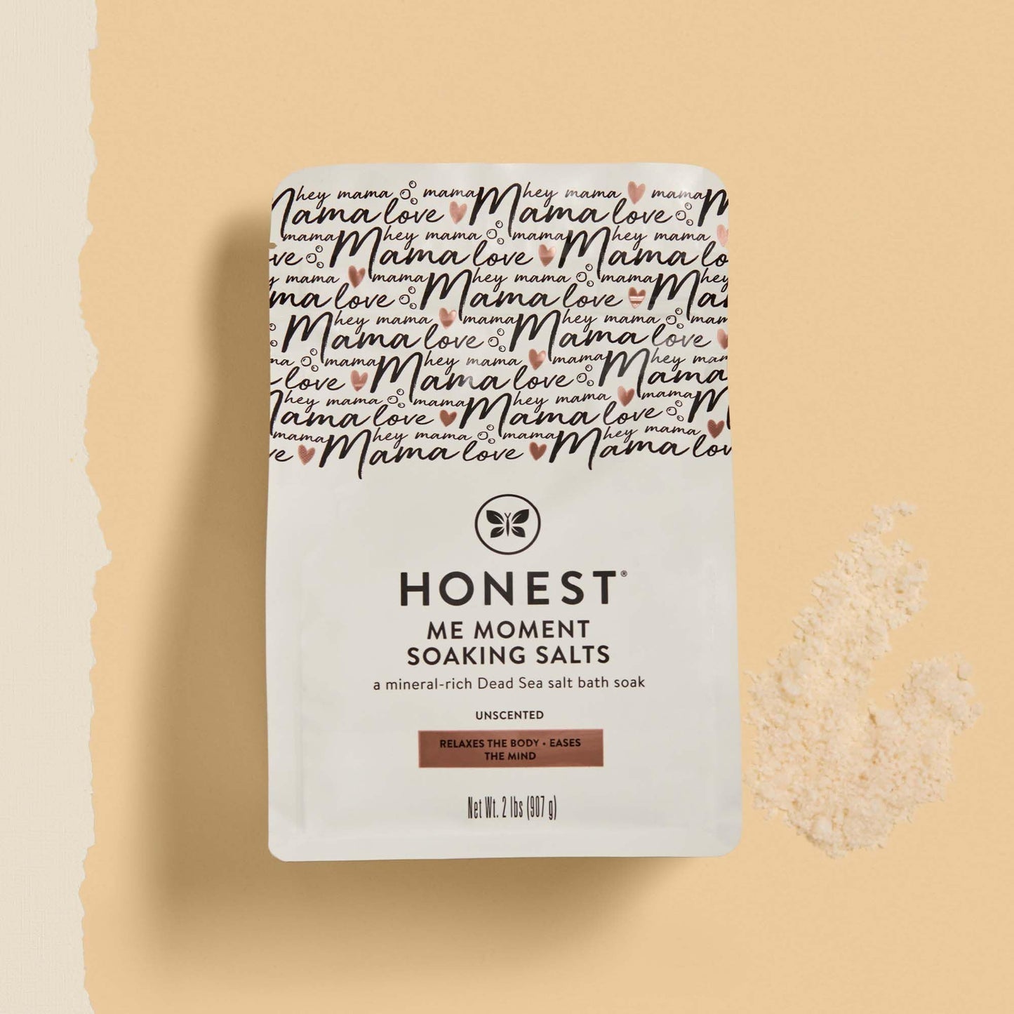 The Honest Company Honest Mama Me Moment Soaking Salts | Calming, Mineral-Rich Dead Sea Salt Soak | 2 lbs