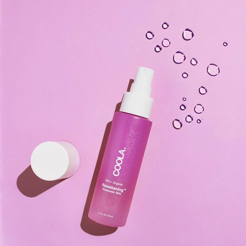 COOLA Organic Rosewater Mist Face Spray - Skin Barrier Protection with Ginseng & Green Tea, 1.7 Fl Oz