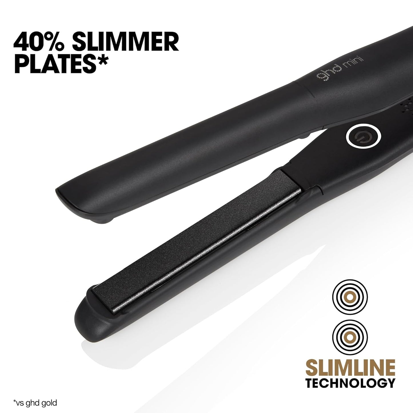 GHD Gold Flat Iron Hair Straightener - Professional Ceramic Tool for Stronger Hair & Color Protection