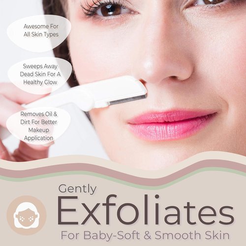 Jasclair Dermaplaning Razor - 9 Count Face Razors for Women | Gentle Exfoliation & Flawless Makeup Prep
