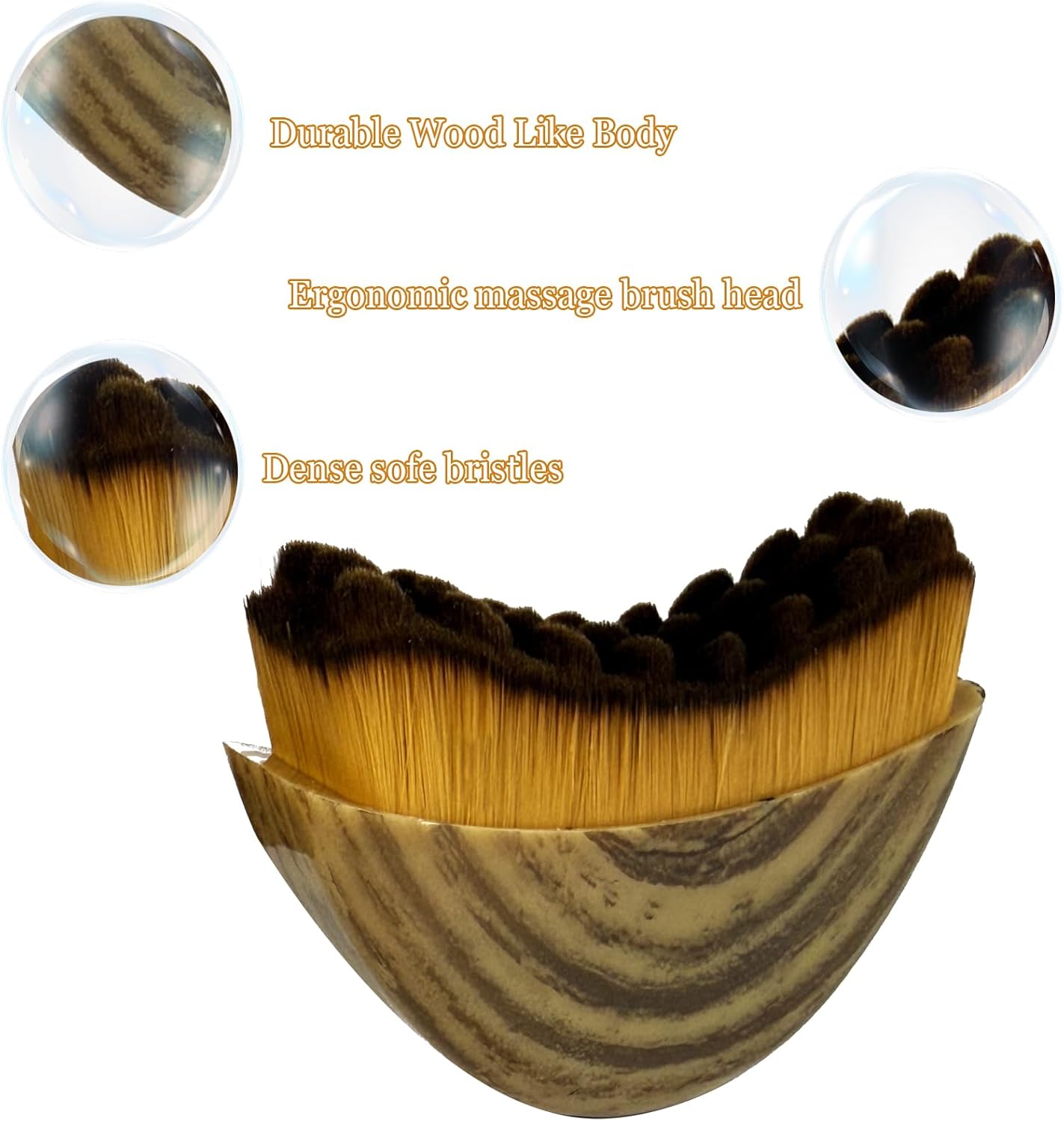 Skiennix Lymphatic Contour Face Brush - Ergonomic Drainage Massager for Precise Skin Care (1PCS)