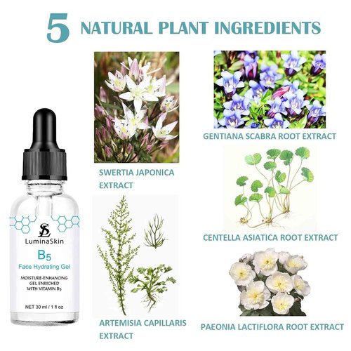 **Skiennix Hydrating Vitamin B5 Gel - Moisture-Enhancing Hyaluronic Acid Serum for Anti-Aging | 30 ml**