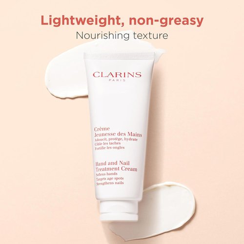 Clarins Hand and Nail Treatment Cream - Award-Winning Formula | Softens, Nourishes & Shields | Natural Plant Extracts