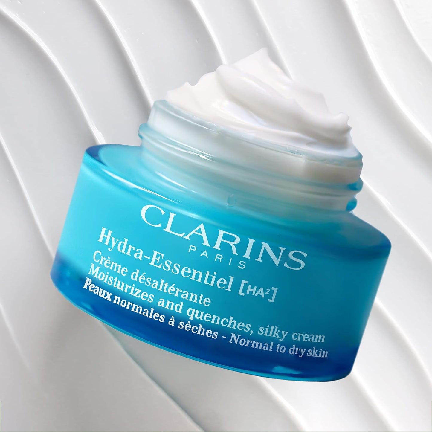 Clarins Hydra-Essentiel Silky Cream - Intensely Hydrating Moisturizer for Normal-Dry Skin | 1.7 Ounces