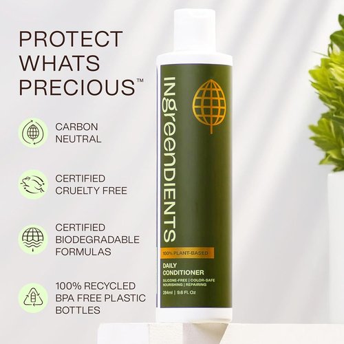 Ingreendients Tea Tree Hair Conditioner - Organic, Sulfate-Free & Color-Safe with Shea Butter & Jojoba Oil
