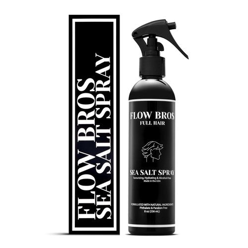 Flow Bros Sea Salt Spray for Hair - Texturizing & Volumizing with Natural Ingredients | 8oz