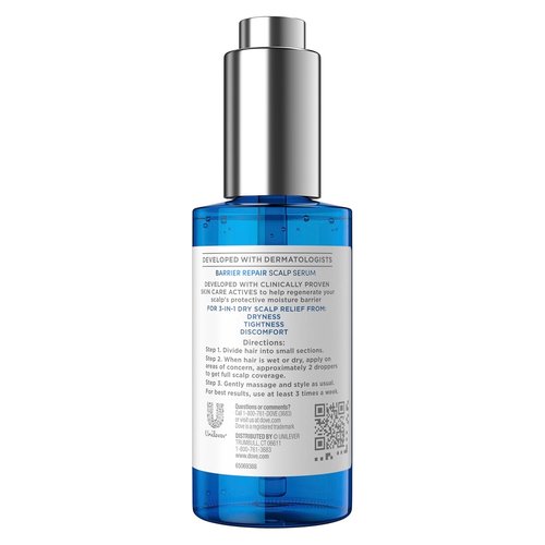 Dove Derma Scalp Dandruff Relief Serum - 3-in-1 Barrier Repair with Prebiotic Glycerin & Niacinamide | 2 fl oz